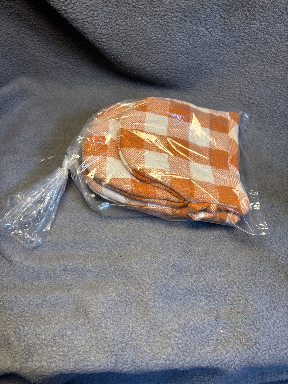 liberty Orange and White Fall Potholders